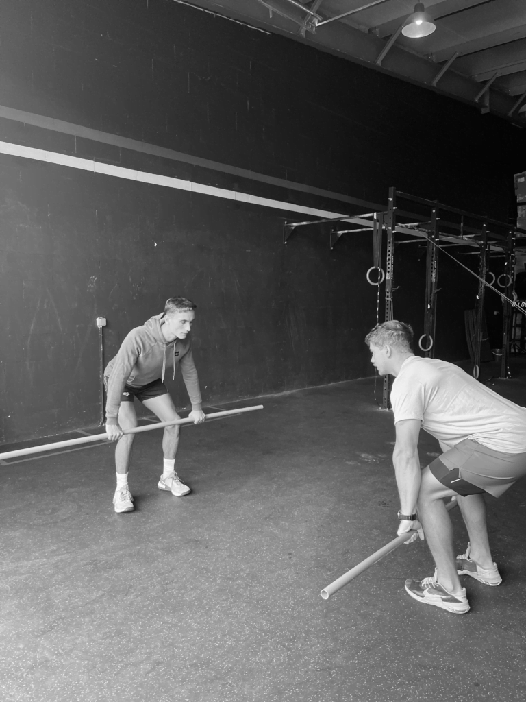 Coach sportif personnel en action