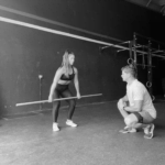 Coach sportif personnel en action